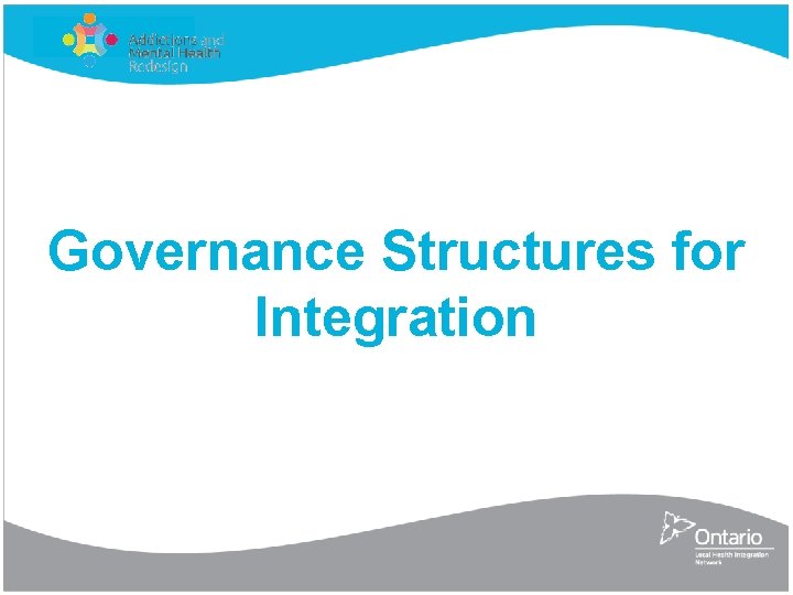 Governance Structures for Integration 