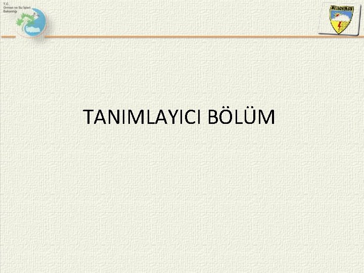 TANIMLAYICI BÖLÜM 