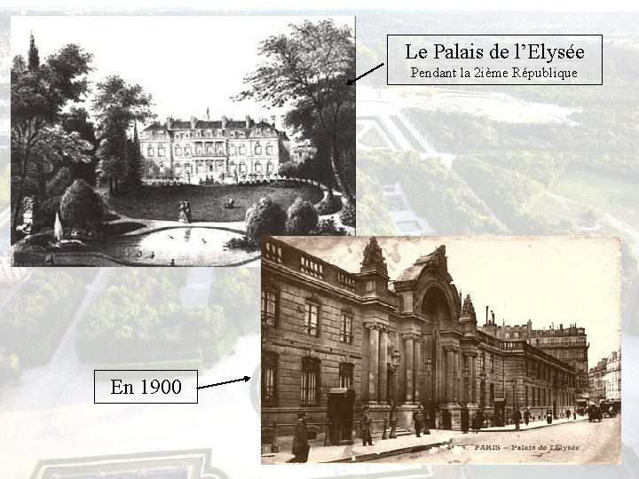 Le Palais de l’Elysée Pendant la 2 ième République En 1900 