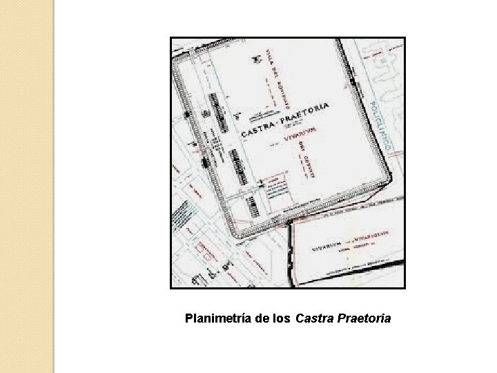 Planimetría de los Castra Praetoria 