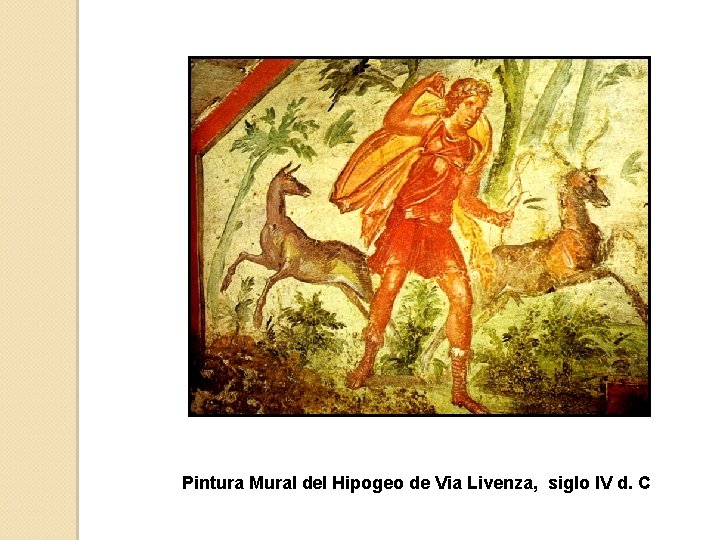 Pintura Mural del Hipogeo de Via Livenza, siglo IV d. C 