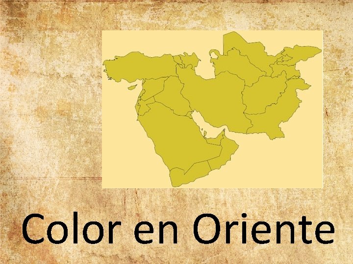 Color en Oriente 