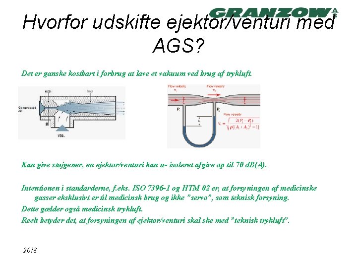 Hvorfor udskifte ejektor/venturi med AGS? Det er ganske kostbart i forbrug at lave et