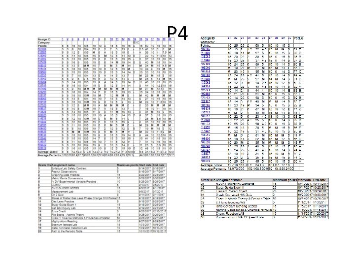 P 4 
