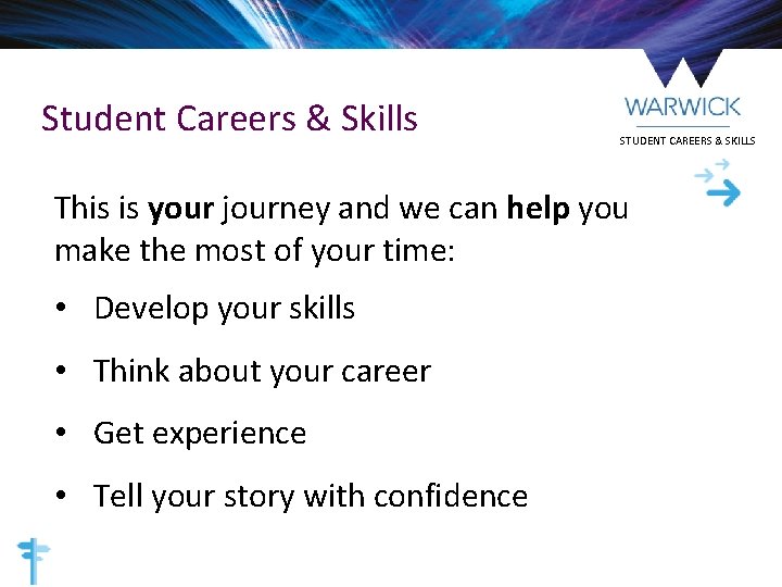 Student Careers & Skills STUDENT CAREERS & SKILLS This is your journey and we