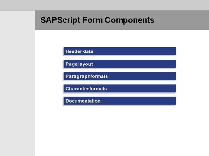 SAPScript Form Components 
