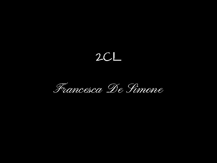 2 CL Francesca De Simone 