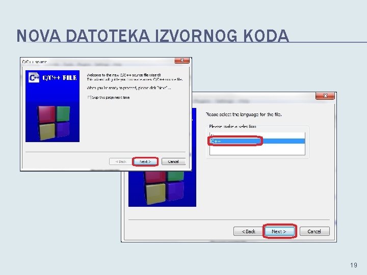 NOVA DATOTEKA IZVORNOG KODA 19 