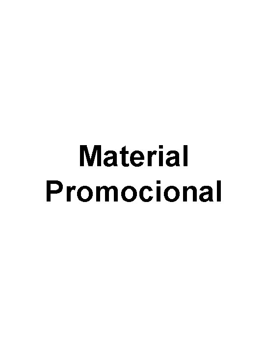 Material Promocional 