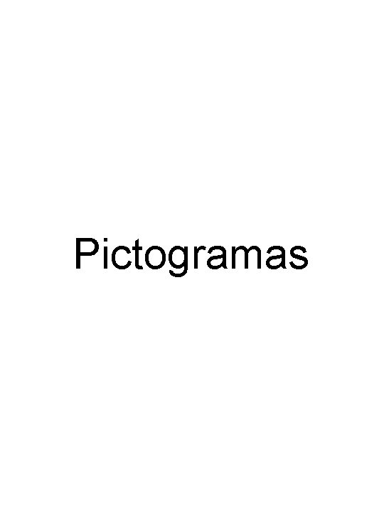 Pictogramas 