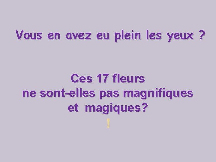 Vous en avez eu plein les yeux ? Ces 17 fleurs ne sont-elles pas