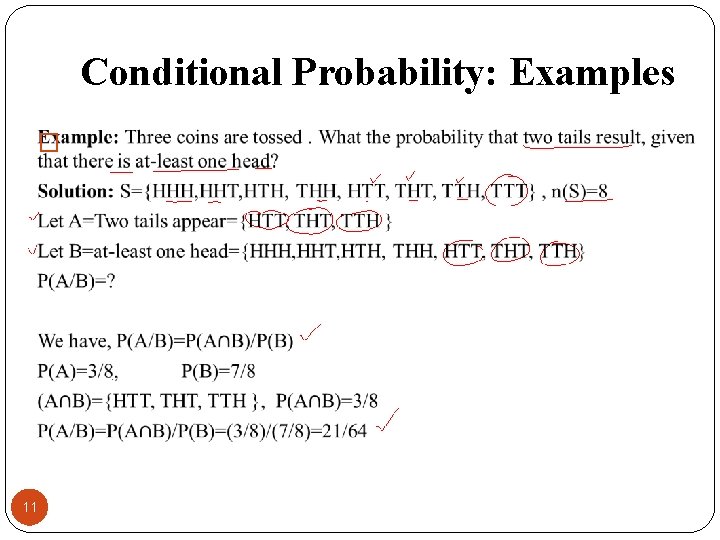 Conditional Probability: Examples � 11 