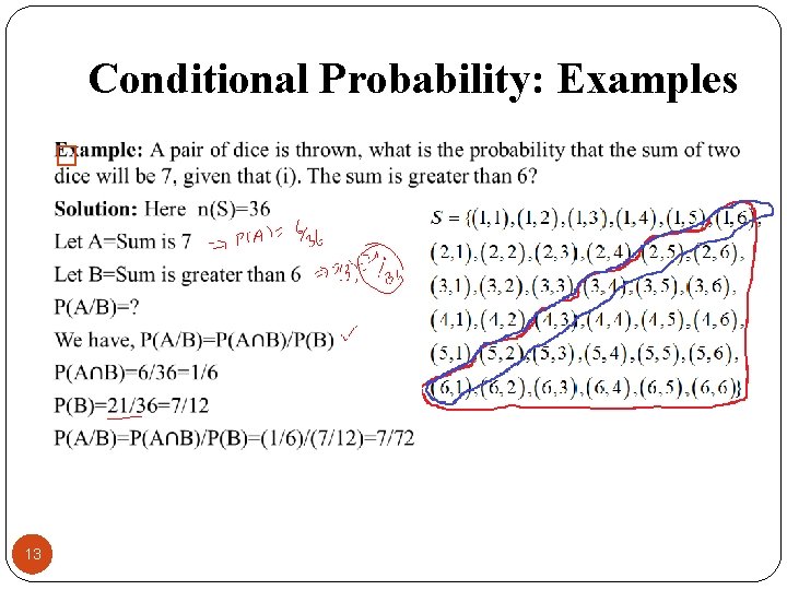 Conditional Probability: Examples � 13 