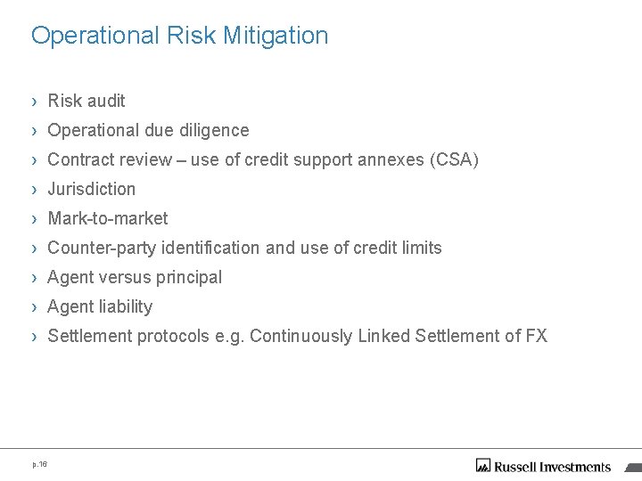 Operational Risk Mitigation › Risk audit › Operational due diligence › Contract review – Operational Risk Mitigation › Risk audit › Operational due diligence › Contract review –