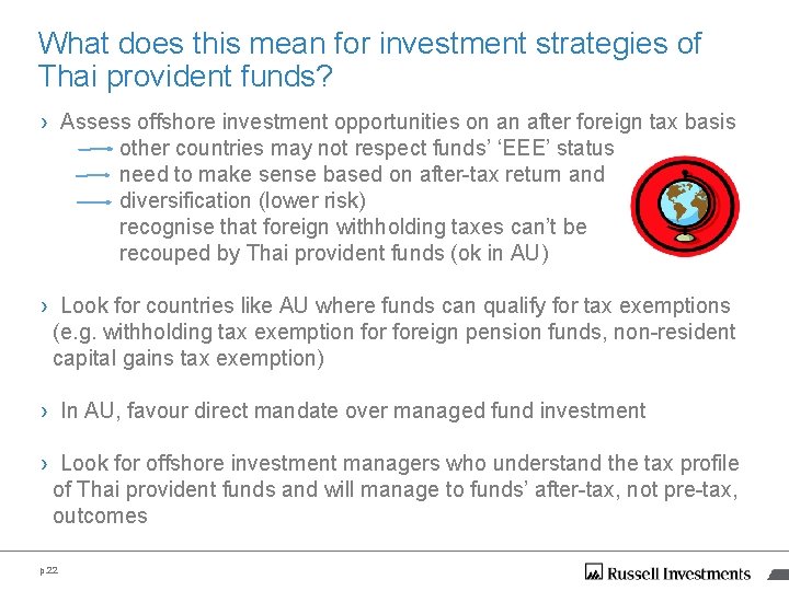 What does this mean for investment strategies of Thai provident funds? › Assess offshore What does this mean for investment strategies of Thai provident funds? › Assess offshore