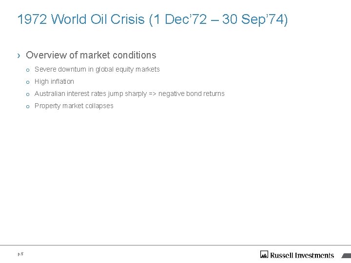 1972 World Oil Crisis (1 Dec’ 72 – 30 Sep’ 74) › Overview of 1972 World Oil Crisis (1 Dec’ 72 – 30 Sep’ 74) › Overview of