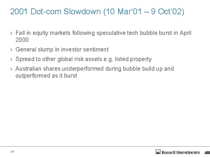 2001 Dot-com Slowdown (10 Mar’ 01 – 9 Oct’ 02) › Fall in equity 2001 Dot-com Slowdown (10 Mar’ 01 – 9 Oct’ 02) › Fall in equity