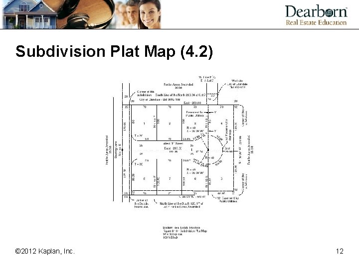 Subdivision Plat Map (4. 2) © 2012 Kaplan, Inc. 12 