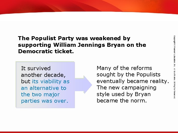 TEKS 8 C: Calculate percent composition and empirical and molecular formulas. The Populist Party