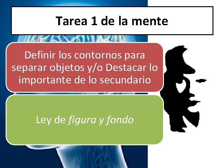 Tarea 1 de la mente Definir los contornos para separar objetos y/o Destacar lo