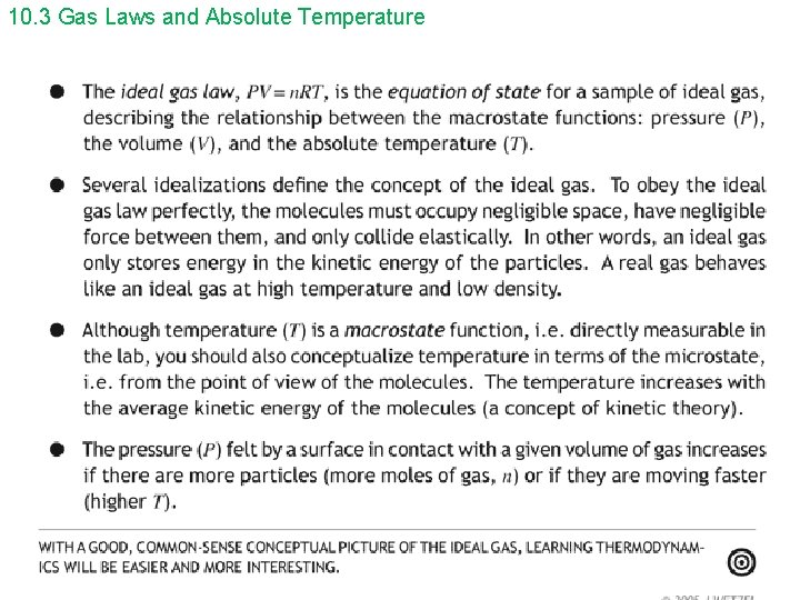 10. 3 Gas Laws and Absolute Temperature 