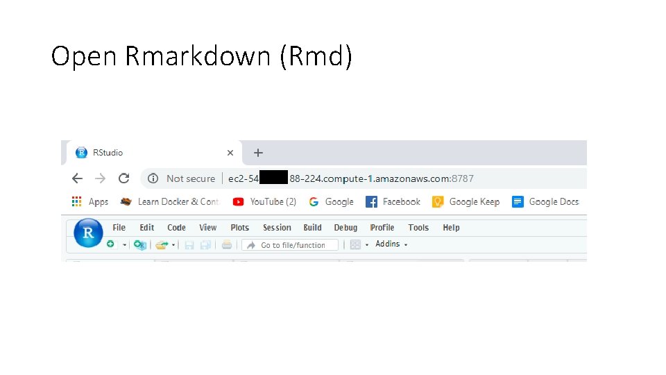 Open Rmarkdown (Rmd) 