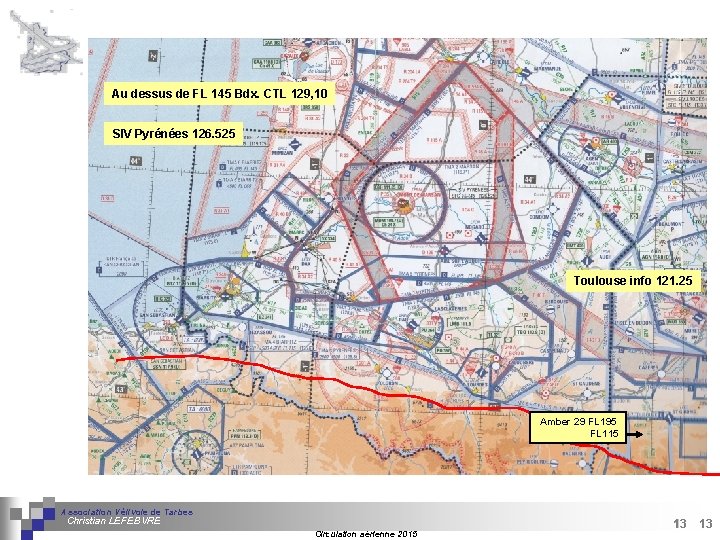 Au dessus de FL 145 Bdx. CTL 129, 10 SIV Pyrénées 126. 525 Toulouse
