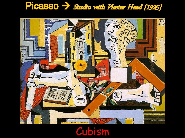 Picasso Studio with Plaster Head [1925] Cubism 