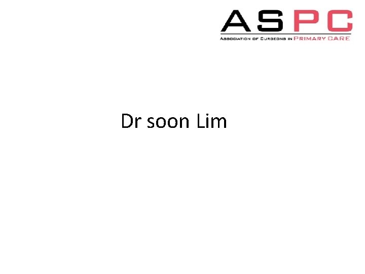 Dr soon Lim 