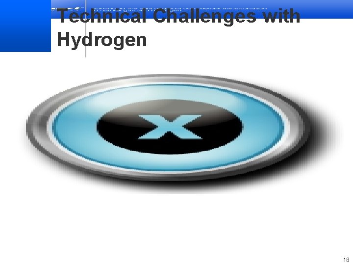 Technical Challenges with Hydrogen 18 