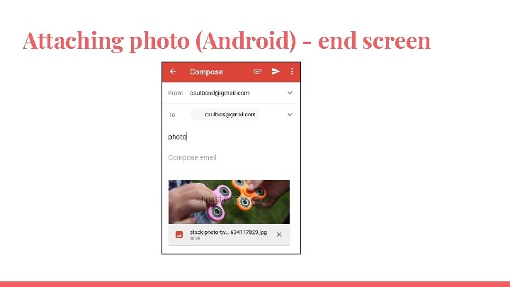 Attaching photo (Android) - end screen 