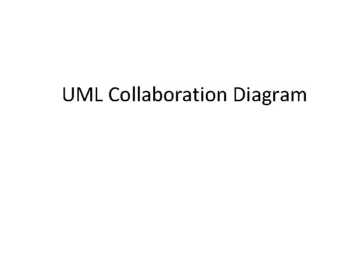 UML Collaboration Diagram 