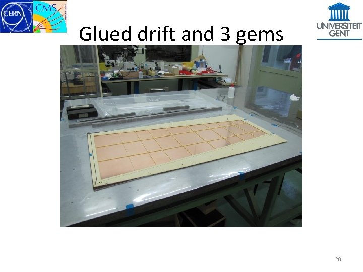 Glued drift and 3 gems 20 