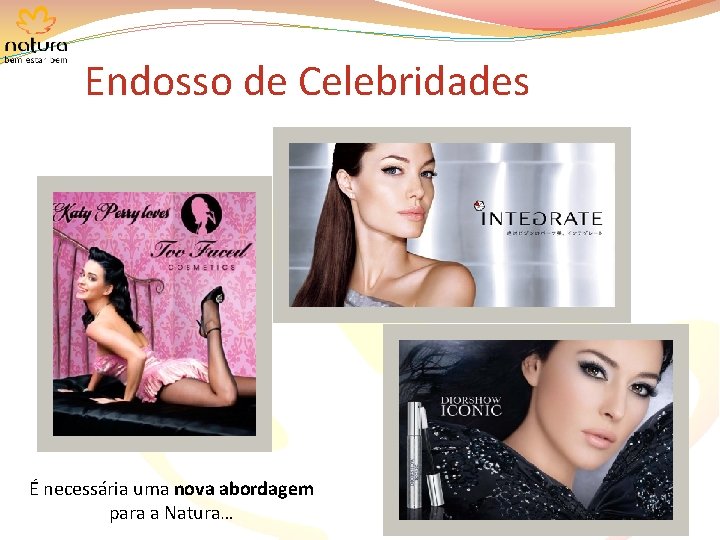 Endosso de Celebridades É necessária uma nova abordagem para a Natura… 