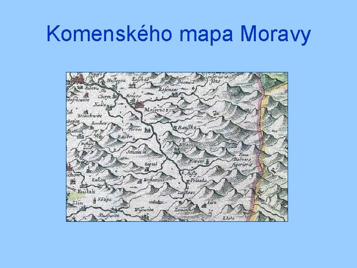 Komenského mapa Moravy 