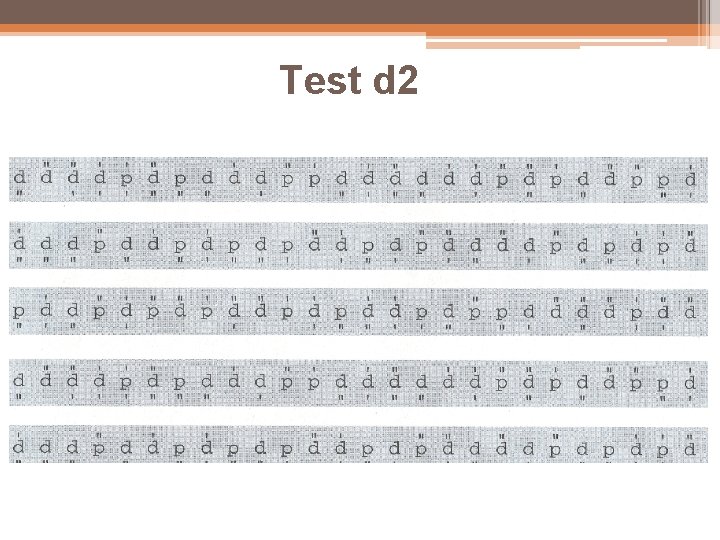 Test d 2 