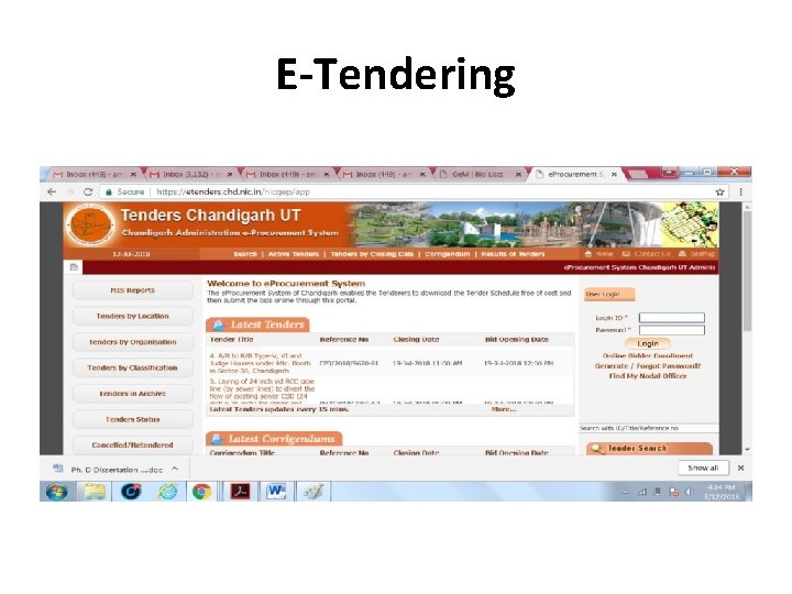 E-Tendering 