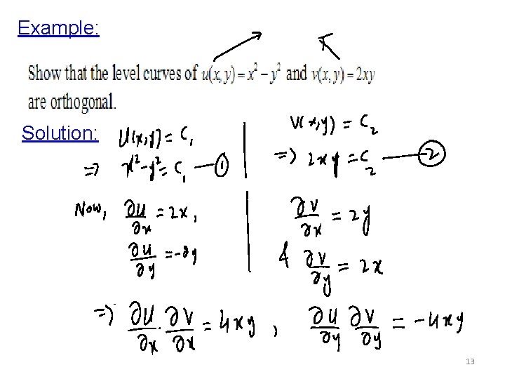 Example: Solution: 13 