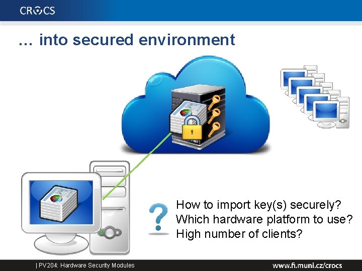 … into secured environment How to import key(s) securely? Which hardware platform to use?