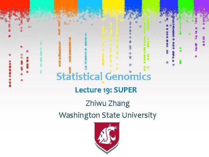 Statistical Genomics Lecture 19: SUPER Zhiwu Zhang Washington State University 
