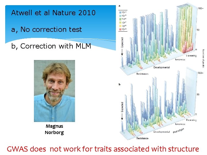 Atwell et al Nature 2010 a, No correction test b, Correction with MLM Magnus