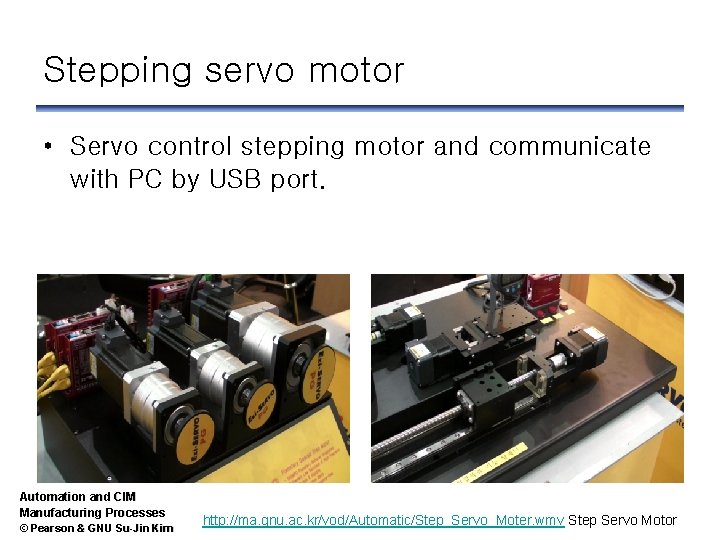 Stepping servo motor • Servo control stepping motor and communicate with PC by USB