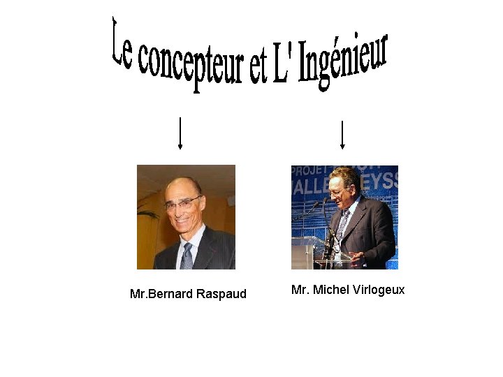 Mr. Bernard Raspaud Mr. Michel Virlogeux 