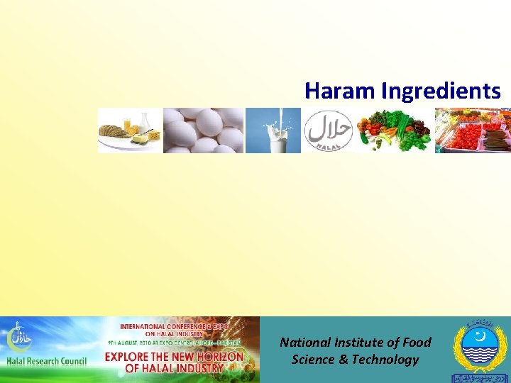 Haram Ingredients National Institute of Food Science & Technology 