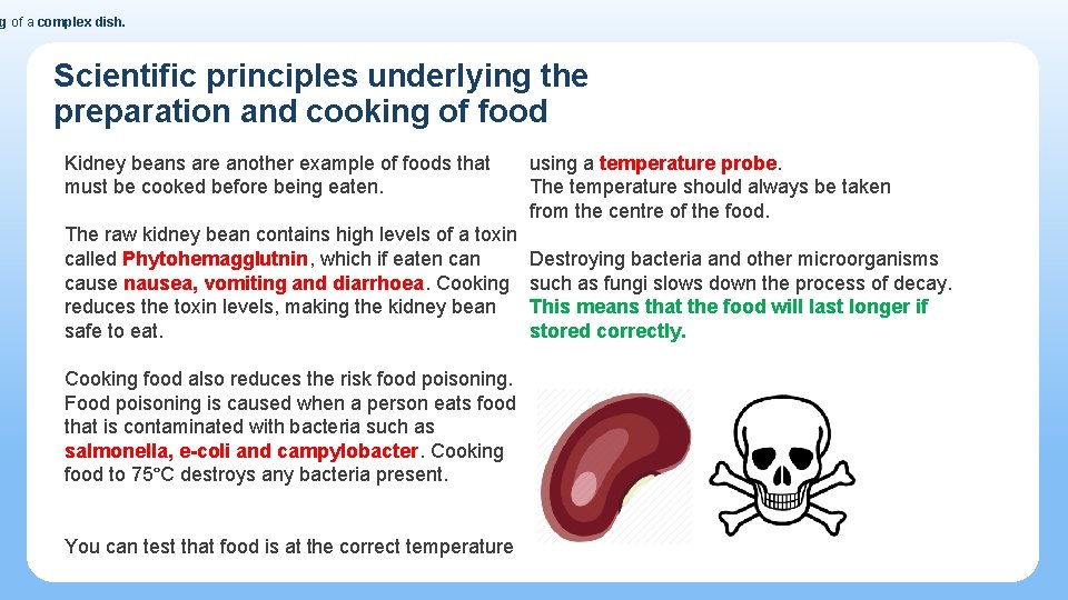 g of a complex dish. Scientific principles underlying the preparation and cooking of food