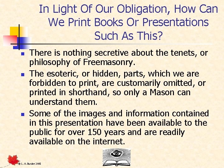 In Light Of Our Obligation, How Can We Print Books Or Presentations Such As