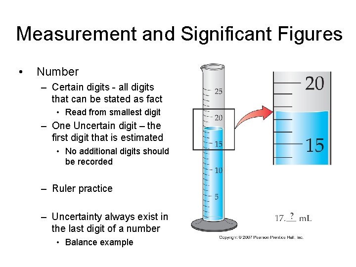 Measurement and Significant Figures • Number – Certain digits - all digits that can