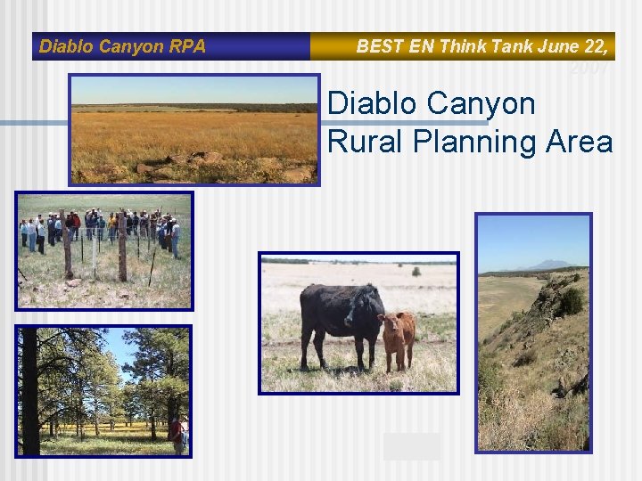 Diablo Canyon RPA BEST EN Think Tank June 22, 2007 Diablo Canyon Rural Planning