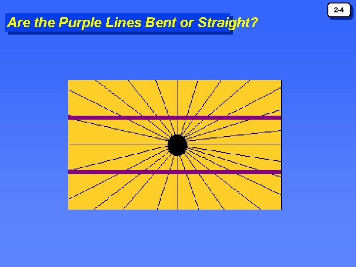 2 -4 Are the Purple Lines Bent or Straight? 2 -4 Are the Purple Lines Bent or Straight?
