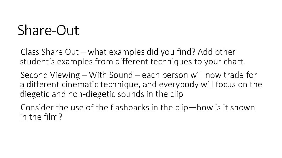 Share-Out Class Share Out – what examples did you find? Add other student’s examples